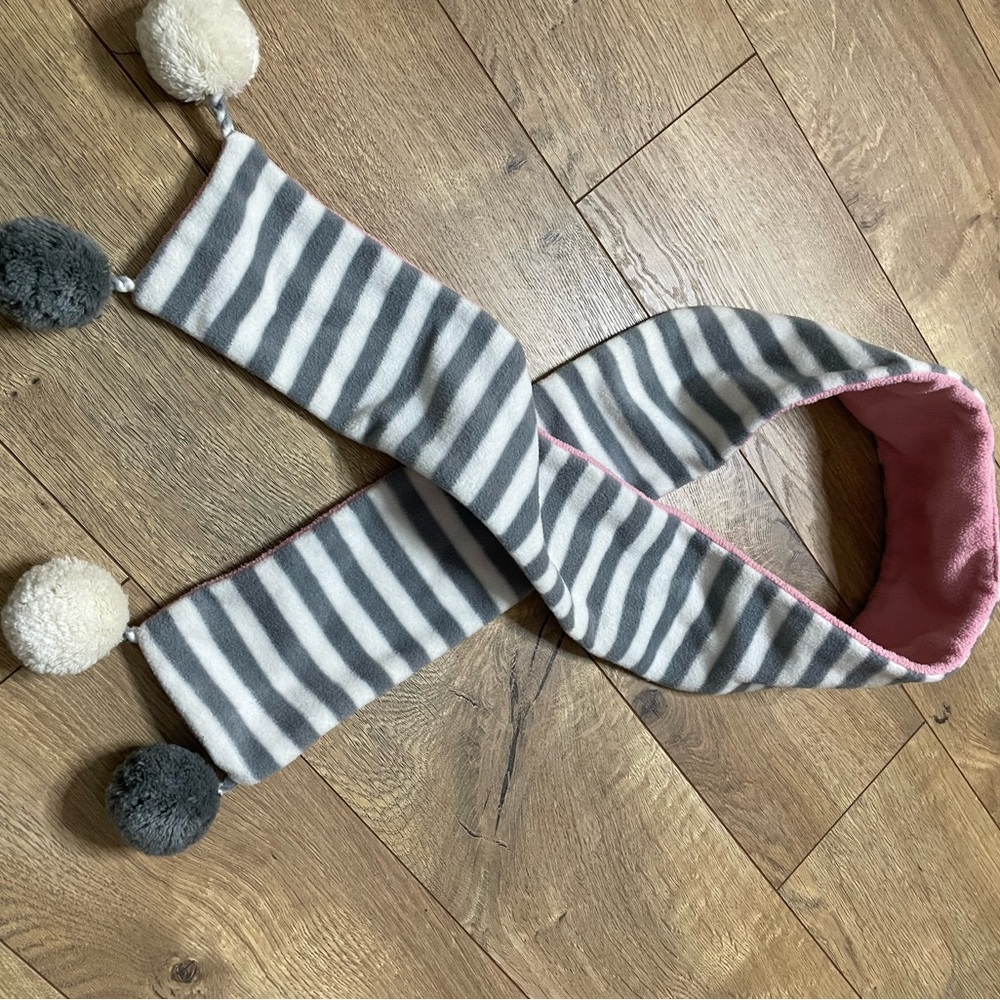 Cozy Kids Scarf Set - Pink, Cream, Gray - Picture 9 of 9